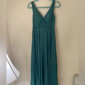 Emerald JJs House bridesmaid dress